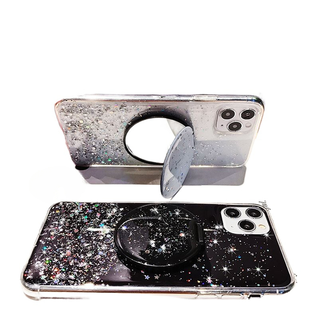Hot Sale Mirror Case Glitter Bling Bling Makeup Mirror Sparking Cell Phone Case for Iphone Samsung Fundas Telefono