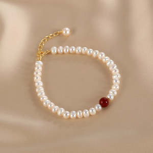Pulsera de Perlas Naturales WENCHI con Accesorios, 400g, Joyería Elegante para un Estilo Personalizado - Product Image 6