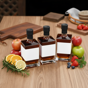 Bouteilles en verre réutilisables pour <span class=keywords><strong>gin</strong></span>, whisky et vin, rectangulaires, 250 ml, 375 ml, 500 ml, 750 ml, avec étiquette personnalisée - Product Image 6
