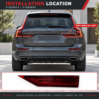 Gruppo Luci Posteriori Destro Interno di Alta Qualità OE 31656674 31689694 per Volvo XC60