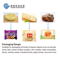 Machine d'emballage automatique pour pain, biscuits, papier de soie, cuillères en plastique, baguettes jetables, macarons, cupcakes, sandwichs et emballages coussin