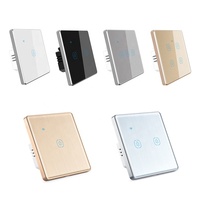 Interruptor WiFi Estándar Europeo para Smart Life, Sin Neutro, OEM/ODM, Diseño de Lujo, Interruptor Táctil Inteligente, 220V 10A, 3 Canales