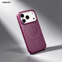 Étui de protection mat lisse VAWI B567 avec cadre surélevé pour iPhone 17/18 Pro Max, anti-traces de doigts, aimant N52, vente en gros pour les professionnels