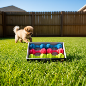 Dog Toys Juguete De Perro 12 Pcs Colorful Chew Dumbbell Shape Pet Plaything For Dogs - Product Image 3