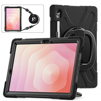 360 support rotatif disque dragonne stylo stylet fente Silicone PC tablette étui pour Samsung Galaxy Tab S11 11 pouces étui de Protection