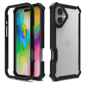 Cover Robusta a 360 Gradi, Armatura Spaziale Antiurto, Custodia Protettiva Trasparente Resistente per <span class=keywords><strong>iPhone</strong></span> 16 - Product Image 2