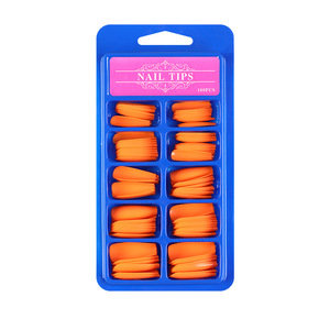 100 Uñas Postizas de Acrílico ABS con Cobertura Total, Diseño Francesa Bailarina, para Suministros de Manicura de Salón - Product Image 1