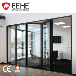 EEHE <span class=keywords><strong>Tipo</strong></span> Acordeón <span class=keywords><strong>Puerta</strong></span> Plegable de Aluminio Balcón Patio <span class=keywords><strong>Puerta</strong></span> Plegable de Aluminio a Prueba de Viento - Product Image 2