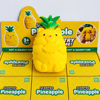 Jouet Squishy Géant en TPR Ananas Ours, à Rebond Lent, Doux à Presser, Sensoriel Anti-Stress, Vente en Gros