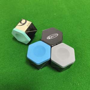 Craies de billard hexagonales Kamui Roku 6 professionnelles bleues/vertes/grises avec code de vérification de série anti-contrefaçon - Product Image 6