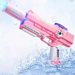 Çocuklar otomatik uzay çekim Watergun oyuncak karikatür elektrikli su Blaster Gun oyuncaklar yaz açık oyunlar fışkırtma tabancaları oyuncaklar