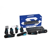 SYONG 8 Port KVM Switch HDMI 4K 30Hz, rak SYONG Video HDMI KVM Switcher Console 8 in 1 out + 8-Pack kabel