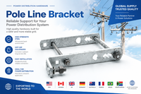 Support de montage pour coupe-circuit galvanisé ASTM A153 pour ligne électrique aérienne