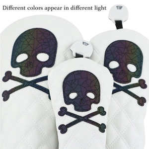 Personalizada Golf Driver Headcovers Skull impermeable Blade Mallet Putter Covers Golf Head Cover - Product Image 2