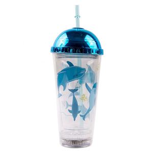 Vaso de Doble Pared con LED Multicolor de 16 oz, con Pajita de Plástico Intermitente, para Artículos Promocionales para Fiestas - Product Image 6