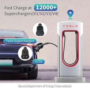 Adaptateur de connecteurs EV pour <span class=keywords><strong>Tesla</strong></span> <span class=keywords><strong>Model</strong></span> Y <span class=keywords><strong>3</strong></span> S X CCS2 vers CCS1 DC+AC pour recharge rapide - Product Image 3