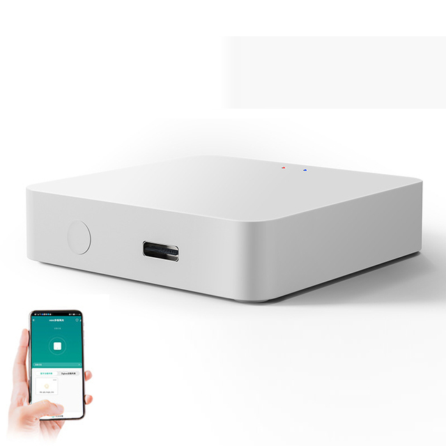 Tuya Zigbee+BLE+Zigbee BLE Mesh 3 in 1 Gateway Smart Home APP Remote Control Multi-Mode Wireless Gateway Hub Works Google Alexa