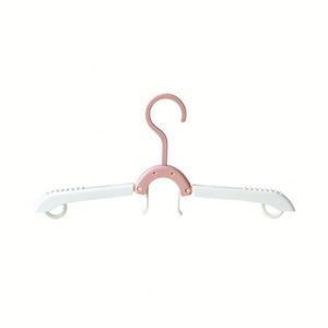 Cintres de voyage en plastique coloré en gros, accessoires de voyage, cintres pliables portables, étendoir à linge pour le voyage - Product Image 3