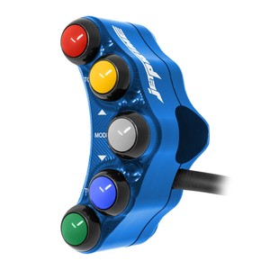 Interrupteur de guidon gauche pour Aprilia Tuono V4/R/RR 2011/2016 (bleu) - Product Image 2