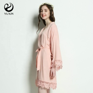 ชุดคลุมลูกไม้ผ้าเรยอนนุ่มสำหรับผู้หญิงชุดนอนแฟชั่นสำหรับงานแต่งงานของ<span class=keywords><strong>6013</strong></span> - Product Image 3