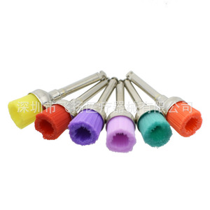 Brosse de polissage dentaire colorée en nylon, outil de soins bucco-dentaires pour le nettoyage des dents, fabriqué à Shenzhen - Product Image 1