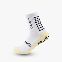 Fabrication OEM, chaussettes de football respirantes, logo personnalisé, antidérapantes, avec grip, chaussettes de football