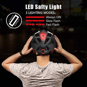 ได้รับการออกแบบใหม่ CE CPSC ได้รับการรับรองแม่เหล็กแว่นตาจักรยาน Halmet และไฟ LED Cascos กระโดดร่มจักรยานหมวกกันน็อค - Product Image 2
