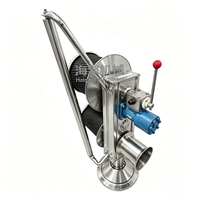 Treuil de pêche hydraulique à deux tambours 16MPa 11KW, force de traction 1-2 tonnes, 5-160 tr/min, enrouleur de filet de pêche à double bobine pour bateau de pêche