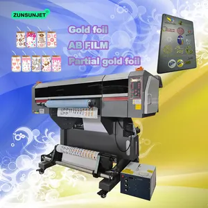 ZUNSUNJET 60Cm Rouleau Uv Étiquette Autocollant Imprimante A1 Uv Dtf Impressora Autocollant Impression Imprimante Machine Pour Uv Dtf Autocollant Impression