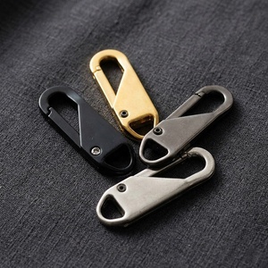 Tirette de <span class=keywords><strong>fermeture</strong></span> <span class=keywords><strong>éclair</strong></span> métallique amovible universelle pour la réparation et le remplacement, idéale pour le bricolage, la maroquinerie, les sacs, les vêtements et les fournitures de quincaillerie. - Product Image 1