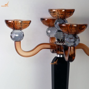 Nouvelles innovations colorées personnalisées Chandeliers en cristal à bon <span class=keywords><strong>prix</strong></span> pour la table de mariage - Product Image 3