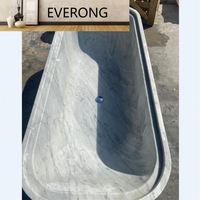 Baignoires autoportantes en pierre naturelle grise, surface solide, rondes et ovales, en marbre, à vendre