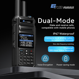 Gtyd GPS IP67 mạng không thấm nước PoC Analog chế độ kép Analog + PoC đài phát thanh với chức năng chuyển tiếp Dự báo thời tiết - Product Image 3