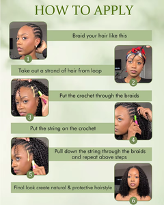 Bán Buôn Hot Vô Hình Kinky Thẳng Con Người Crochet Bện Tóc 20 Cặp Knotless Tóc Trinh Nữ Yaki Phong Cách Lông Phần Mở Rộng Tóc - Product Image 5