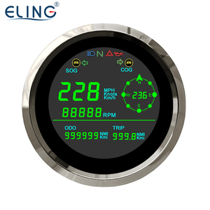 Eling không thấm nước kỹ thuật số GPS Đồng hồ tốc độ đo tốc độ với rpm tachometer cho Thuyền biển xe xe máy 12V 24V 85mm - Product Image 1