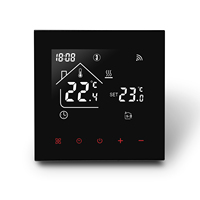 Termostato de calefacción de agua programable con wifi, termostato digital industrial con pantalla táctil