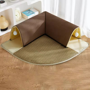 Cama para Perros y Gatos 2 en 1 de Espuma Viscoelástica al por Mayor con Túnel y Tapete para Dormir, Doble Abertura, Funda Extraíble y Lavable, para Uso en Verano - Product Image 4