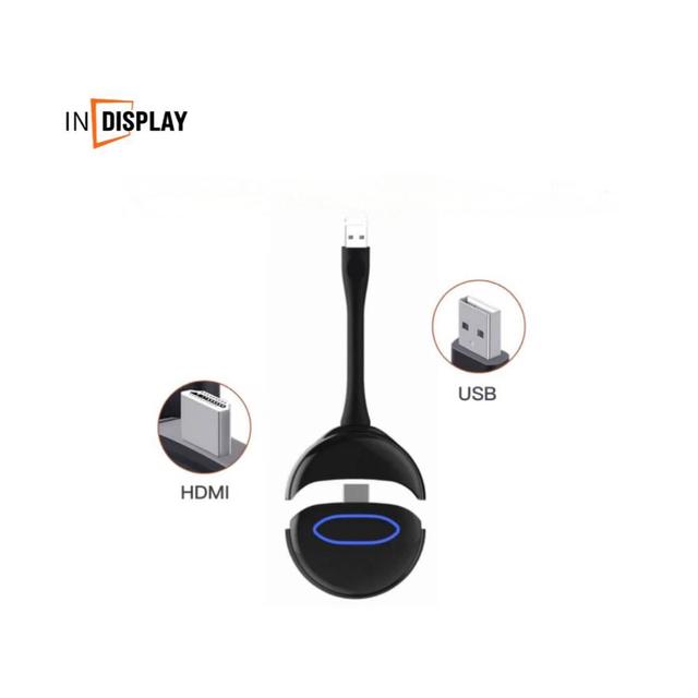 INQS109H USB Wireless Presentation Dongle /USB Ports 1080P Resolution Plug Play No Driver Needed for Meeting Room Classroom