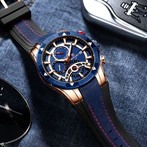 Reloj de Cuarzo para Hombre REWARD RD83013M, Cronógrafo Deportivo, Fecha Automática, Resistente al Agua 30m, Correa de Silicona, Relojes para Hombre - Product Image 3