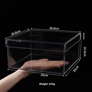 Caja de regalo de almacenamiento de papelería hecha a mano de acrílico transparente estante de exhibición de regalo de Festival de mediados de otoño flor preservada - Product Image 6