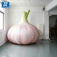 Modèle géant gonflable d'ail pour publicité extérieure, décoration commerciale, accessoires de légumes gonflables