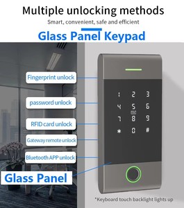 Porta Access Control System Impressão digital Senha 125Khz 13.56MHz TTLock Wifi 2.4G Leitores de Cartão Rfid Access Controller - Product Image 4