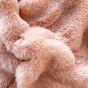 Usine en gros épaissi fourrure de lapin couleur Pure bulle Style lapin fourrure lait velours ensemble hiver <span class=keywords><strong>couvre</strong></span>-<span class=keywords><strong>lit</strong></span> ajusté ensemble de literie - Product Image 3