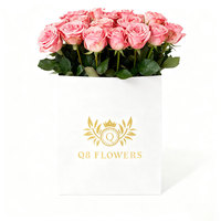 Autocollant logo en feuille d'or transférée pour marquage de fleuriste, étiquette d'emballage pour bouquets de fleurs