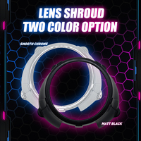 Faros Delanteros LED Bi-LED con Lente de Proyector, Faros Delanteros para Automóvil T1, Kits de Cubierta de Ojos de Ángel, Combinaciones de Ojos de Demonio, Accesorios, Piezas Automotrices