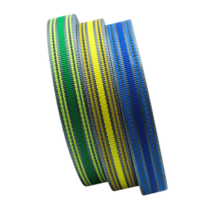 Sangle en nylon jacquard écologique de 2,5 cm de large pour des bretelles à rayures durables et respectueuses de l'environnement - Product Image 1