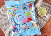 Vente en gros de biscuits macarons fourrés à la crème, en forme de sandwich miniature, halal, avec étiquette privée personnalisée