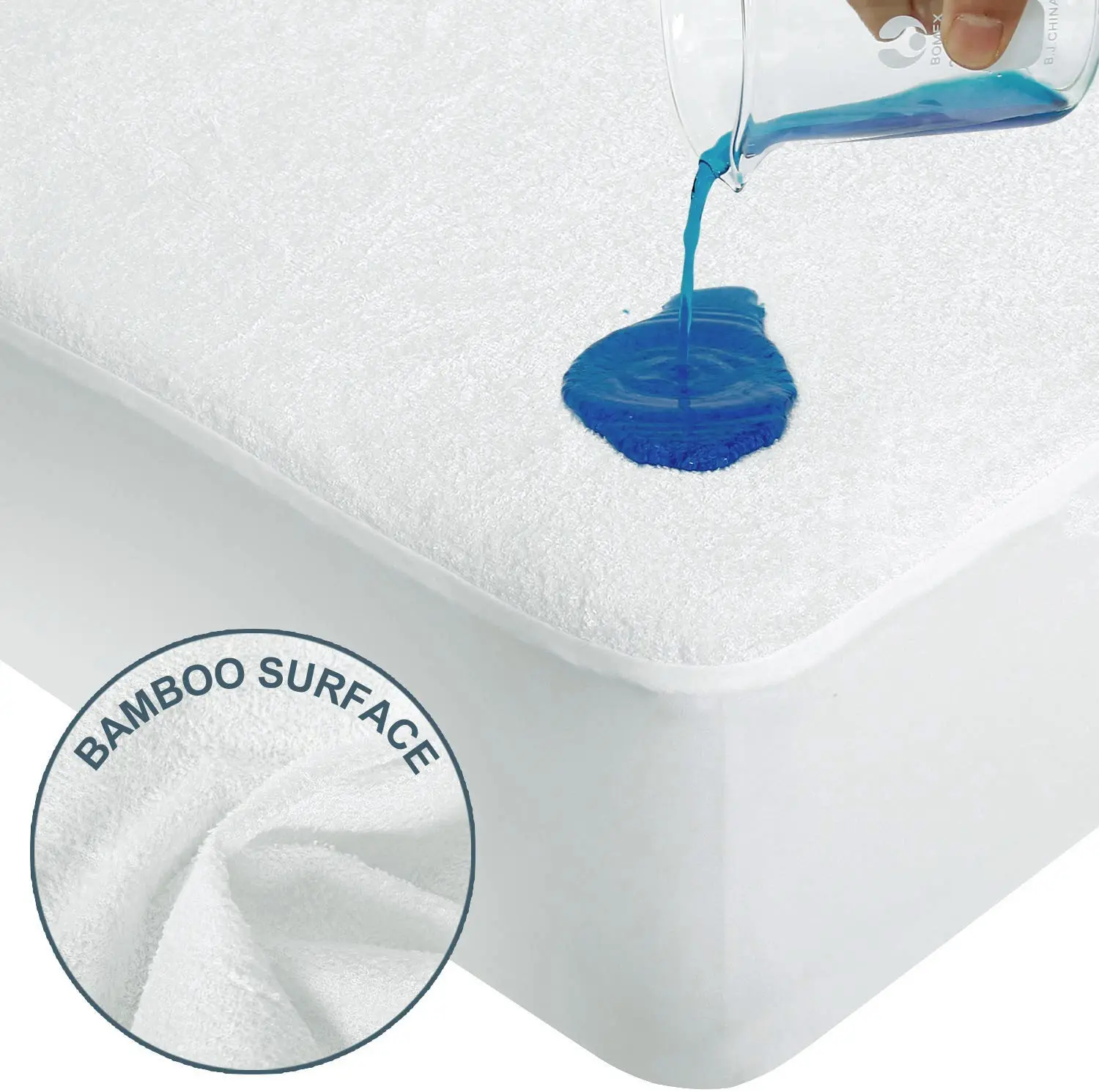 Protetor de toalha impermeável para cama, capa de algodão macio para cama