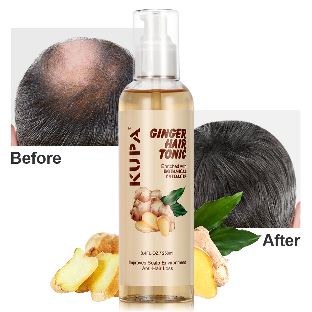 KUPA Hair Growth Treatment Scalp Care Anti Hair Loss Nourishing Ginger Hair Regrowth Tonic