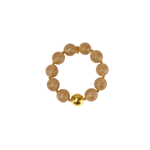 Fashion <b>Beaded</b> <b>Bracelet</b> 316L Stainless Steel PVD <b>Gold</b> Plating Sustainable Resistant - Product Image 2